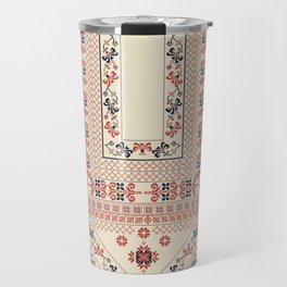 Palestinian traditional embroidery motif Travel Mug