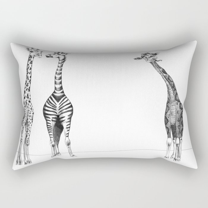 Funny Giraffes Rectangular Pillow