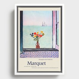 Albert Marquet. Exhibition poster for Musee de l'Orangerie in Paris, 1975-1976. Framed Canvas