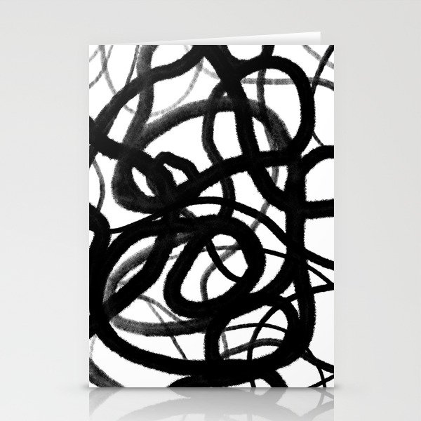 Expressionist Drawing. Abstract 145. Stationery Cards