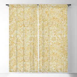 William Morris Sunflower Yellow Camomile Cowslip Vintage Pattern Blackout Curtain