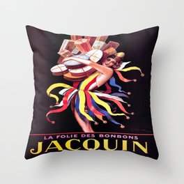 Vintage poster - Jacquin Throw Pillow