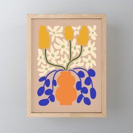 Abstract Flower Bouquet Framed Mini Art Print