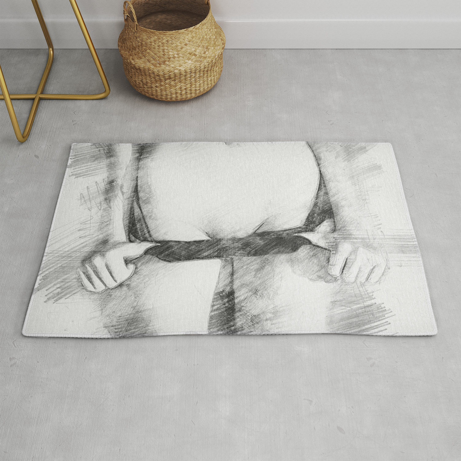 Pants Down Rug By Annsp