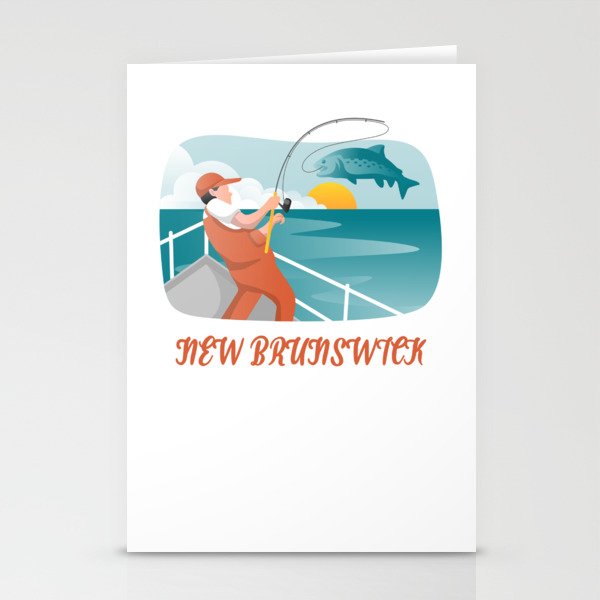 New Brunswick Fishing Stationery Cards