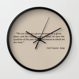 Carl Gustav Jung Wall Clock