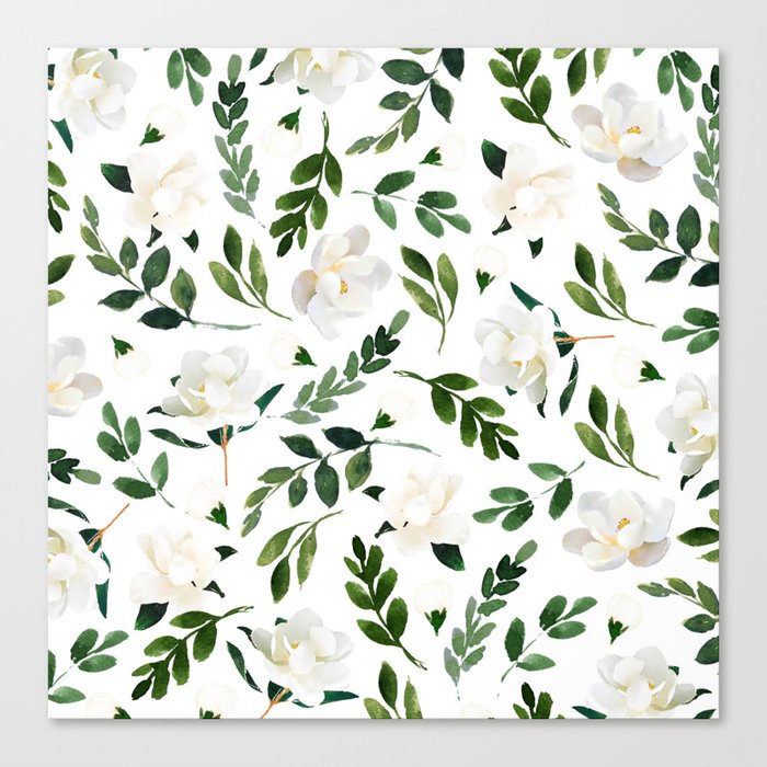 Magnolia Tree Canvas Print By Greenhouseprints Society6