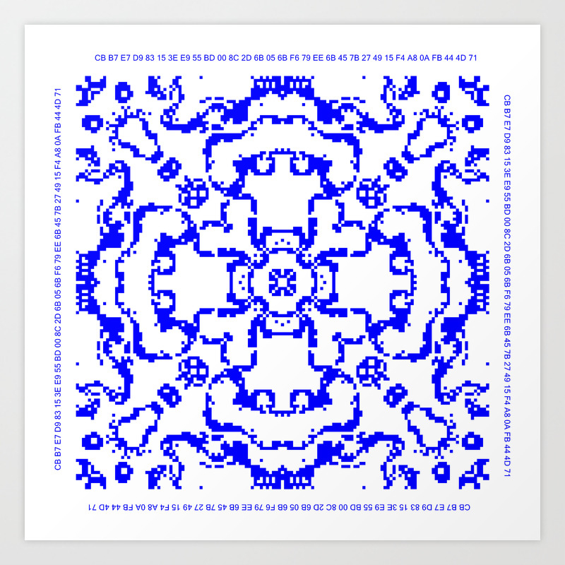 Ca Fantasy Blue Series 10 Art Print