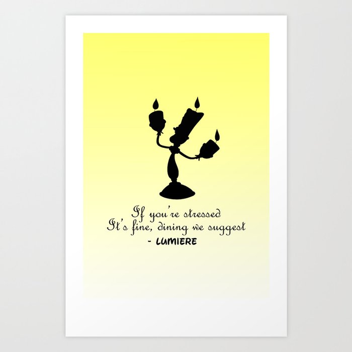 Lumiere From Beauty And The Beast Art Print By Thatskriz Society6 .was designed to be used as a stencil or as wall art. lumiere from beauty and the beast art print by thatskriz