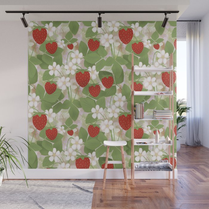 Strawberry. Wall Mural