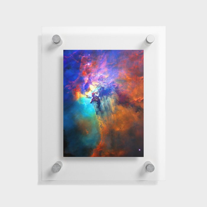 Lagoon Nebula Visible Light View Floating Acrylic Print