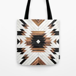 Urban Tribal Pattern No.5 - Aztec - Concrete and Wood Tote Bag
