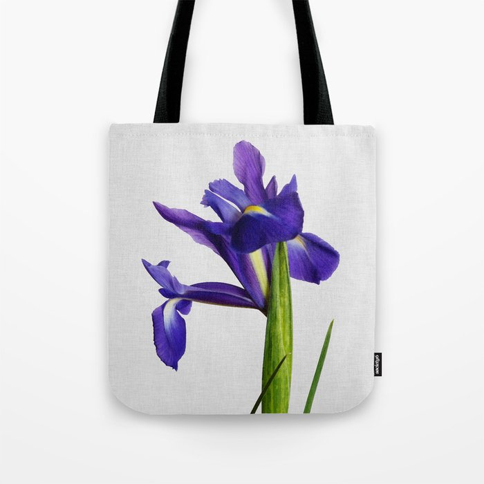 Iris Still Life, Flower Photography Tote Bag