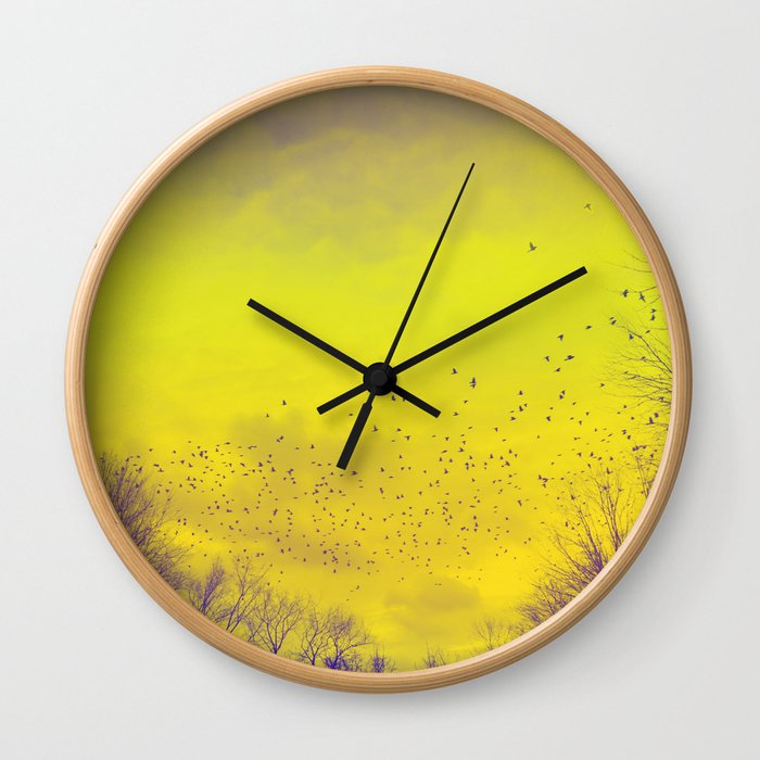 WARM TREES 1 _ keep the warm from the colors of fall Wall Clock