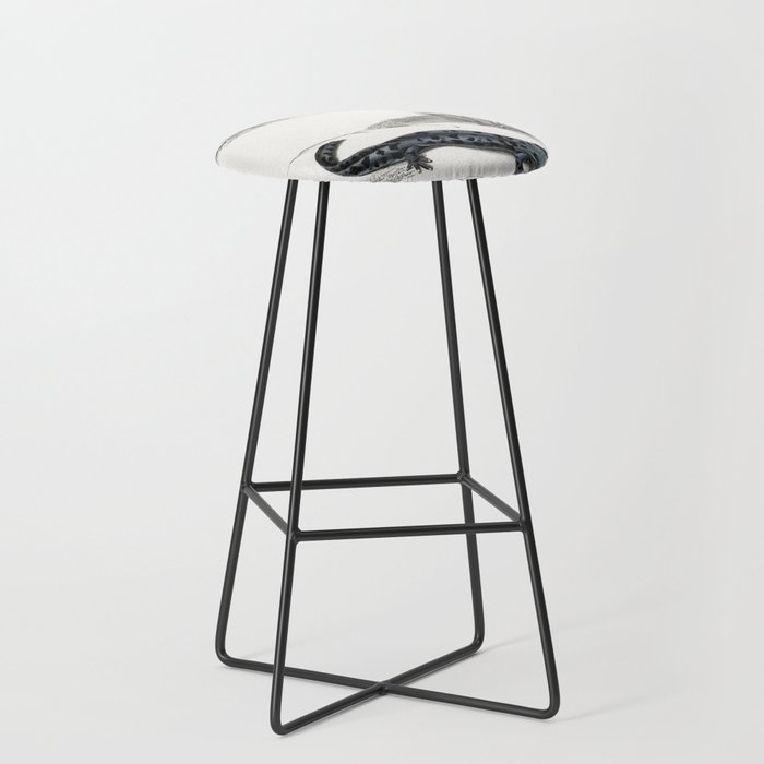 Fire Salamander & Hellbender Salamander Bar Stool