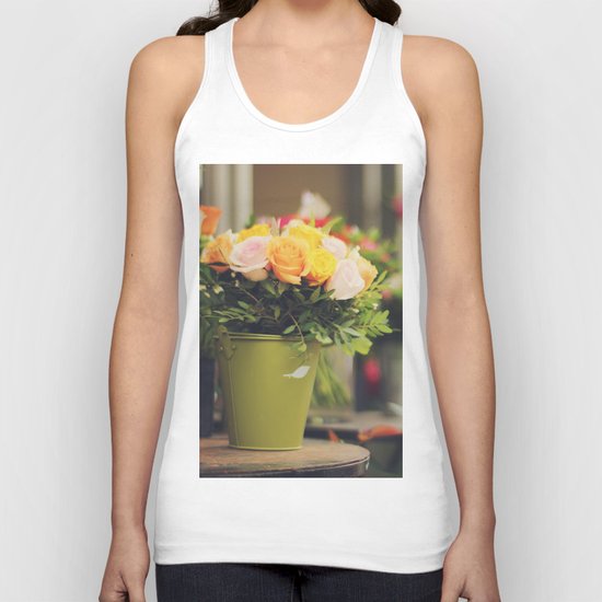 Vintage roses Unisex Tank Top