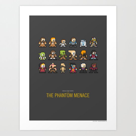 Mega Star Wars: Episode I - The Phantom Menace Art Print