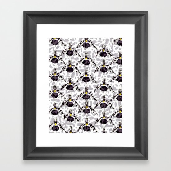 Orchid Pattern II Framed Art Print