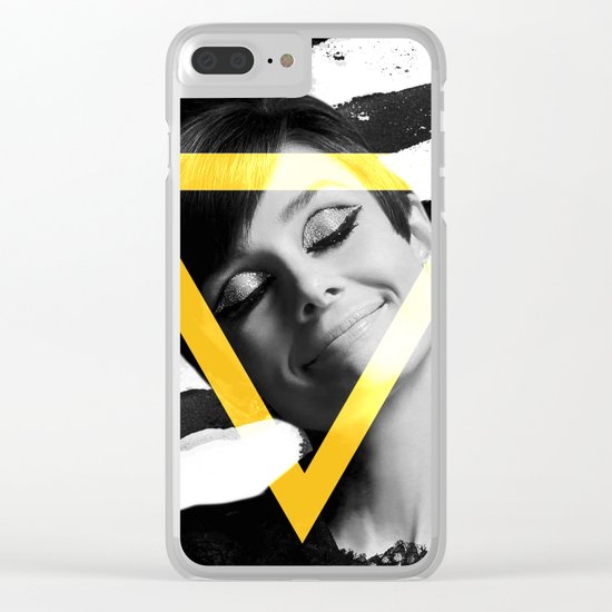 AUDREY HEPBURN 4 Clear iPhone Case