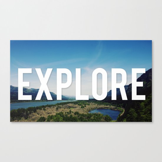Explore Panorama Canvas Print