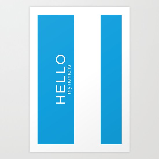 HELLO Art Print