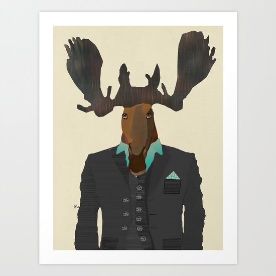 mr moose Art Print