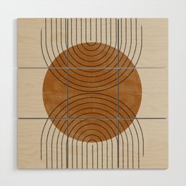 Perfect Touch  Mid Century Modern Wood Wall Art