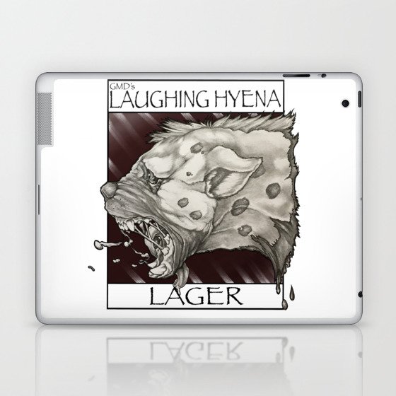 GMDs Laughing Hyena Lager Laptop & iPad Skin