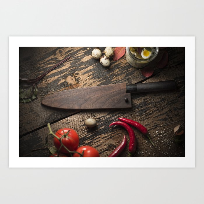 Chefs knife Art Print