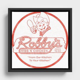 Robby's Ribs 'N' Chicken Framed Canvas
