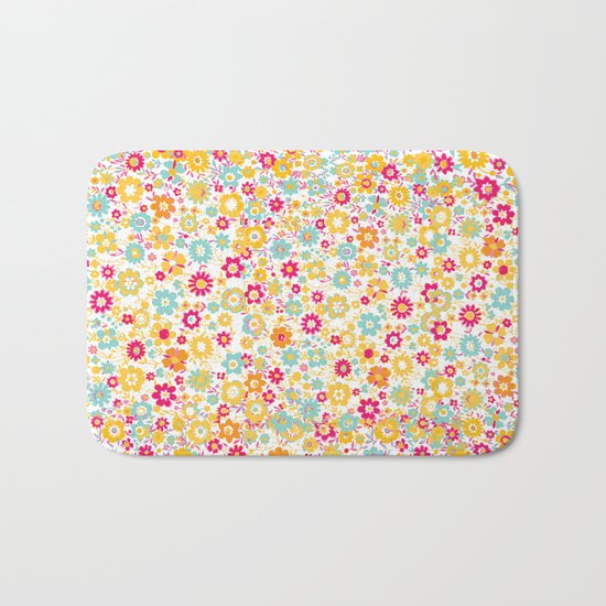 FLOWERS Bath Mat