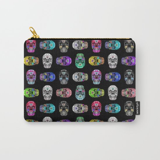 I love your Robotic Skull Heart on Black Carry-All Pouch