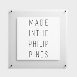 Made in the Philippines Minimalist Line Art Floating Acrylic Print