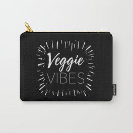 Veggie Vibes Black Carry-All Pouch