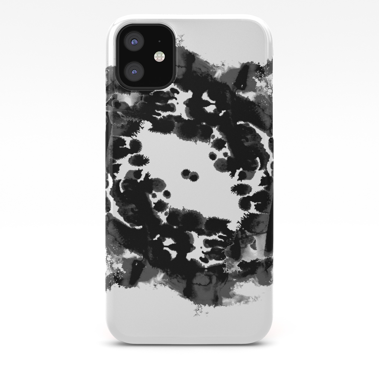Enso Black And White Minimal Watercolor Japanese Abstract Painting