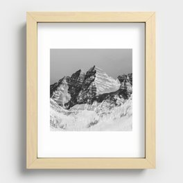 The Maroon Bells, just outside Aspen in Colorado's Rocky Mountains USA Recessed Framed Print