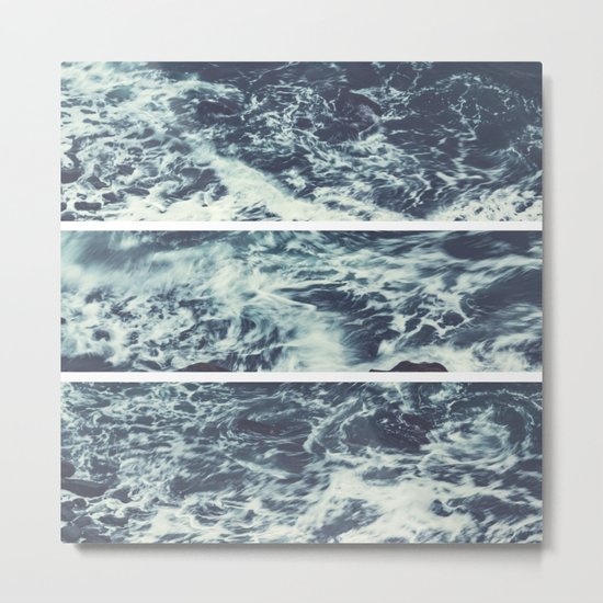 Saltwater Tryptych Metal Print
