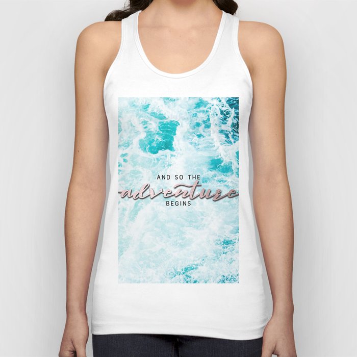 And So The Adventure Begins - Perfect Sea Waves Tank Top