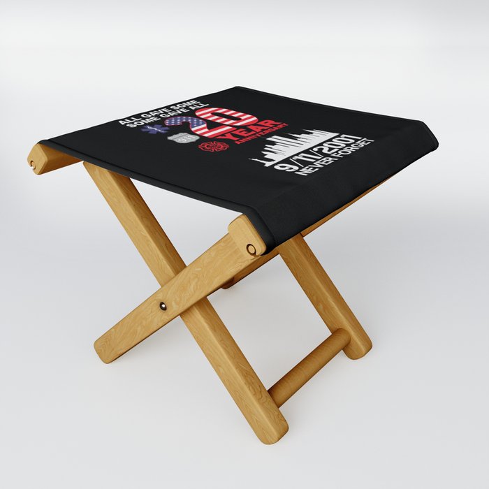 Patriot Day Never Forget 9 11 2001 Anniversary Folding Stool