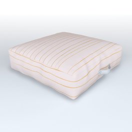 Gold and pastel pink Outdoor Floor Cushion