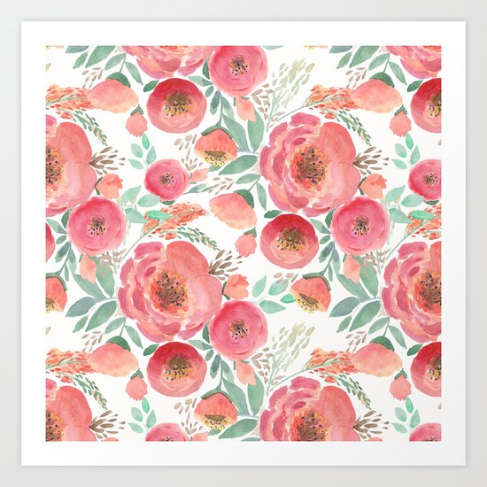 Floral pattern 5 Art Print