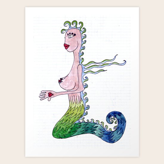 THE MERMAID Art Print