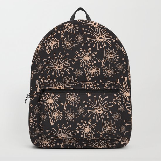 Stylized Dandelion Dark #society6 #decor #buyart Backpack