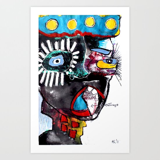 Outrage Art Print