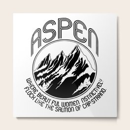 Aspen Dumb Metal Print