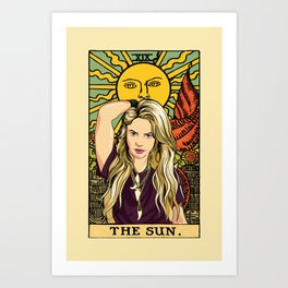 Sha-kira Isabel Mebarak Ripoll Tarot The Sun Art Print