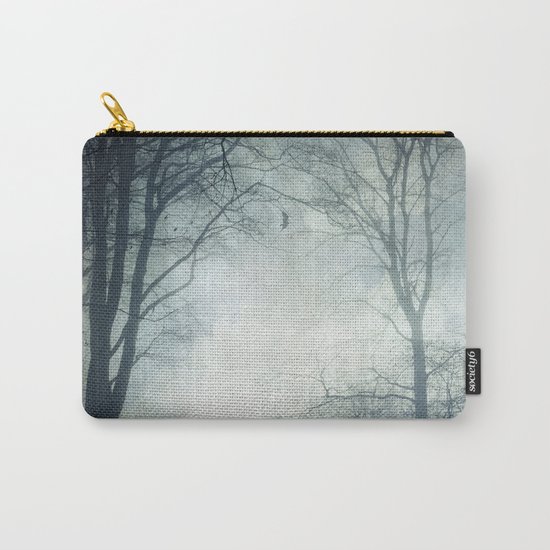 Dark Path - Misty Forest in November Carry-All Pouch