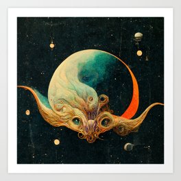 Space Creature Art Print