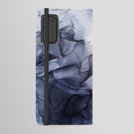 Calm but Dramatic Cool Toned Abstract Painting Android Wallet Case