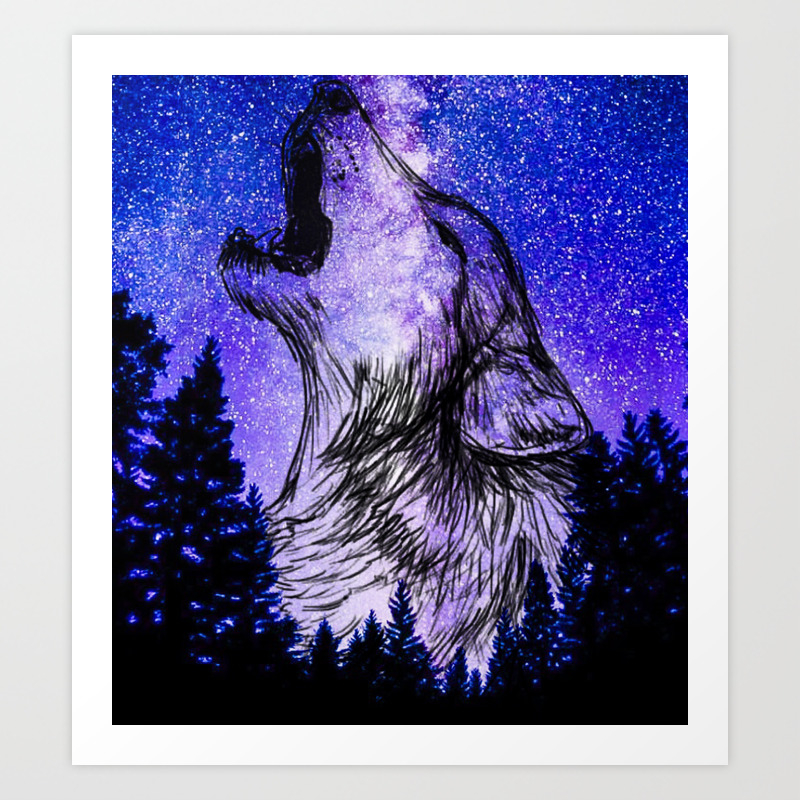 35+ Ideas For Galaxy Cool Wolf Drawings Easy - Mindy P. Garza